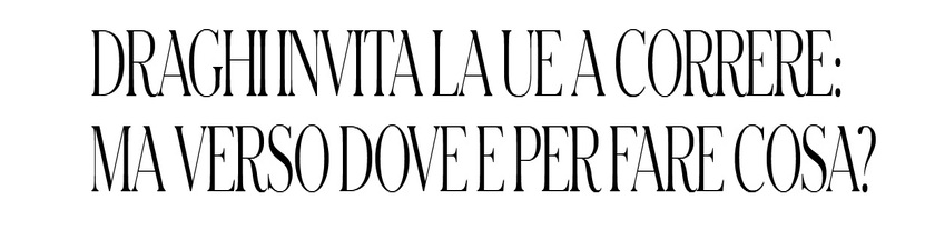 “Draghi invita la Ue a correre: ma verso dove e per fare cosa?”, Intervento di Stefano Fassina su Il Fatto del 27 settembre 2025.