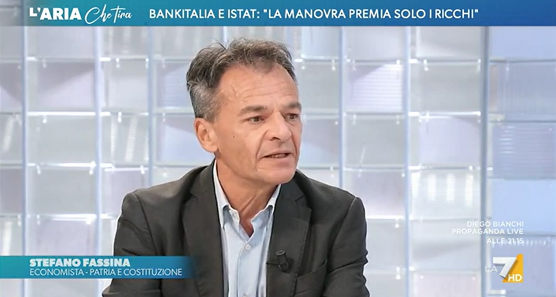 “Manovra/Ai mercati non interessa se si taglia la spesa sociale”, intervento di Stefano Fassina a L’aria che tira, LA7, del 7 novembre 2025.