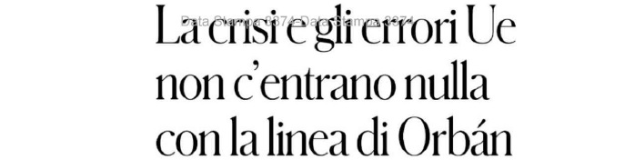 “La crisi e gli errori Ue non c’entrano nulla con la linea Orban”, intervento di Stefano Fassina su Il Fatto Quotidiano del 15 aprile 2026.