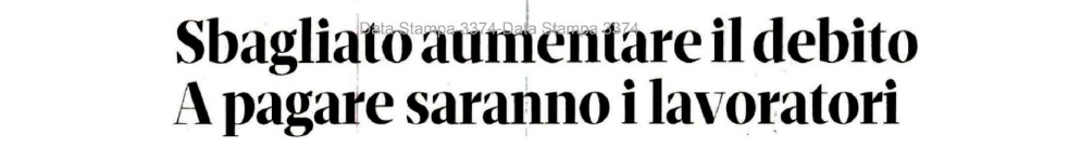 “Sbagliato aumentare il debito. A pagare saranno i lavoratori”, intervento di Stefano Fassina su Il Domani del 22 maggio 2026.