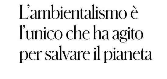 “L’ambientalismo è l’unico che ha agito per salvare il pianeta”, intervento di Grazia Pagnotta su Il Fatto Quotidiano del 25 febbraio 2025.