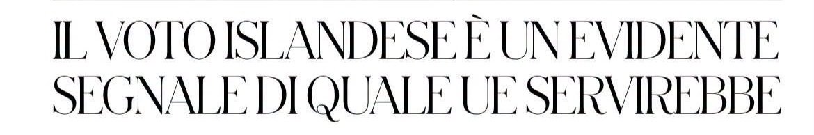 “Il voto islandese è un evidente segnale di quale Ue servirebbe”, intervento di Stefano Fassina su Il Fatto Quotidiano del 3 settembre 2026.