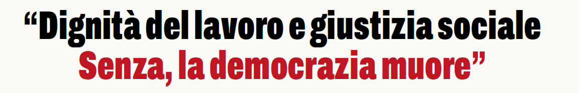 “Dignità del lavoro e giustizia sociale. Senza, la democrazia muore”, intervista di Stefano Fassina a La Notizia del 6 ottobre 2026.